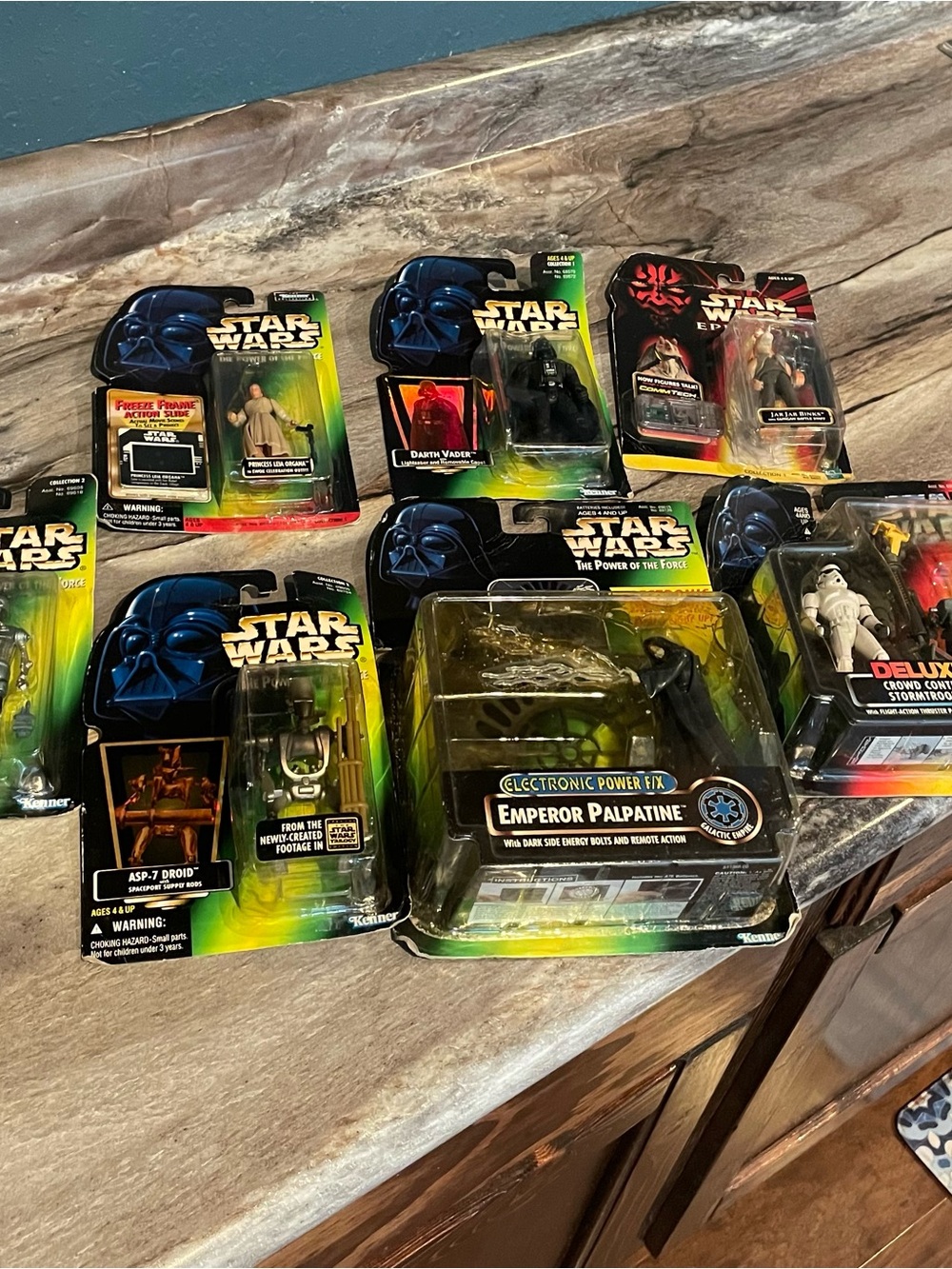 Vintage Star Wars Action Figures Unopened Packaging Is Dented
